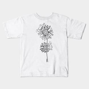 Positive Sunflowers Kids T-Shirt